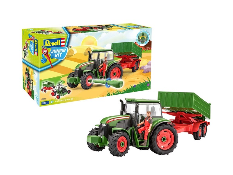 Prejsť na zobrazenie na celú obrazovku: Revell Traktor s prívesom a figúrkou farmára – obrázok 2
