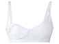 Biela podprsenka s výstelkou a krajkovým lemom.