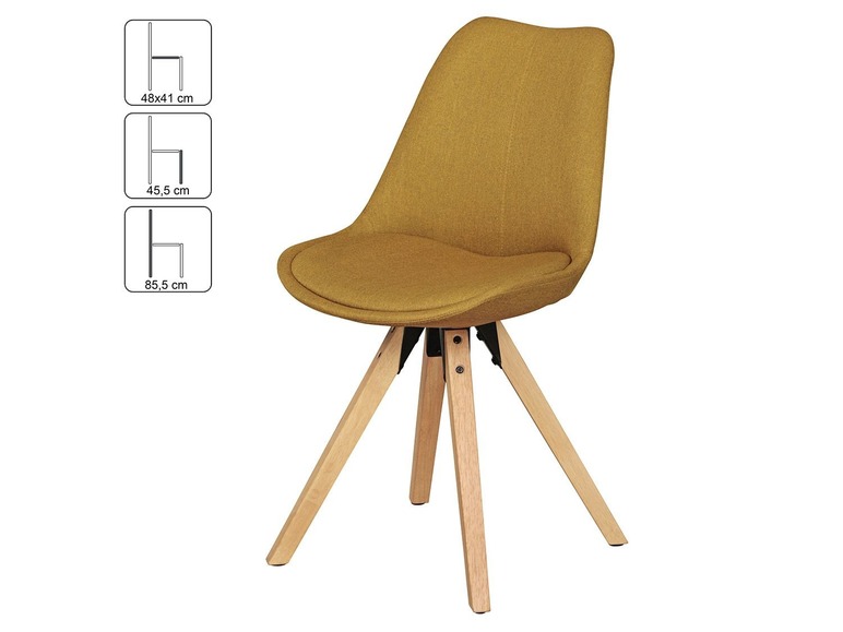 Prejsť na zobrazenie na celú obrazovku: Wohnling Jedálenská stolička v škandinávskom štýle, 2 kusy – obrázok 5