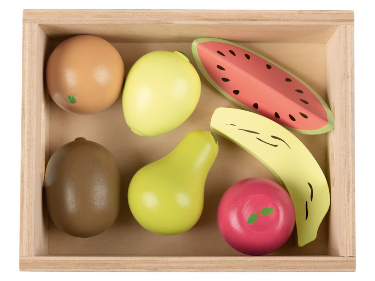 Prejsť na zobrazenie na celú obrazovku: Playtive Detský drevený košík s potravinami – obrázok 3