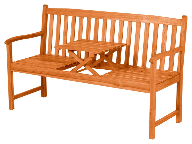 Prejsť na zobrazenie na celú obrazovku: FLORABEST® Záhradná lavička so skladacím stolom z akáciového dreva – obrázok 5