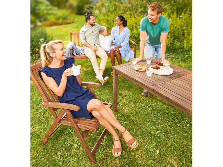 Prejsť na zobrazenie na celú obrazovku: FLORABEST® Záhradný stôl z akáciového dreva, 140 x 80 cm – obrázok 4
