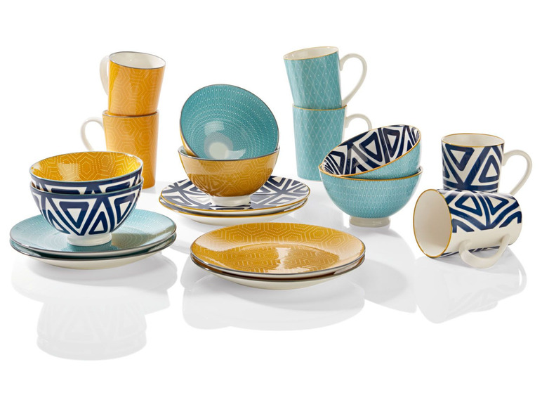 Prejsť na zobrazenie na celú obrazovku: ERNESTO® Súprava porcelánového kuchynského riadu, 18-dielna – obrázok 2