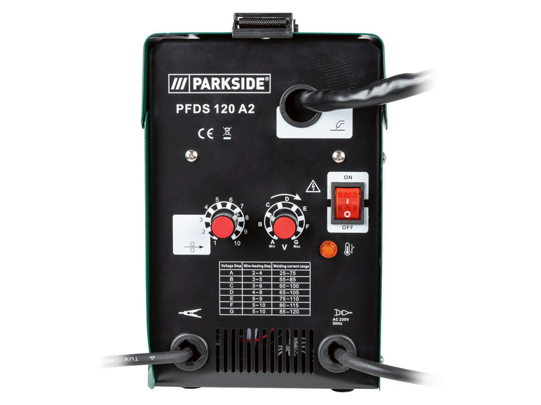 Prejsť na zobrazenie na celú obrazovku: PARKSIDE® Zváračka na plnenú drôtovú elektródu PFDS 120 A2 – obrázok 5
