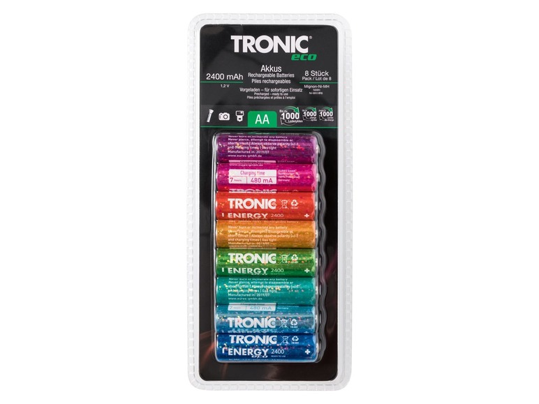 Prejsť na zobrazenie na celú obrazovku: TRONIC® Nabíjateľné batérie Ni-MH, 8 kusov – obrázok 3