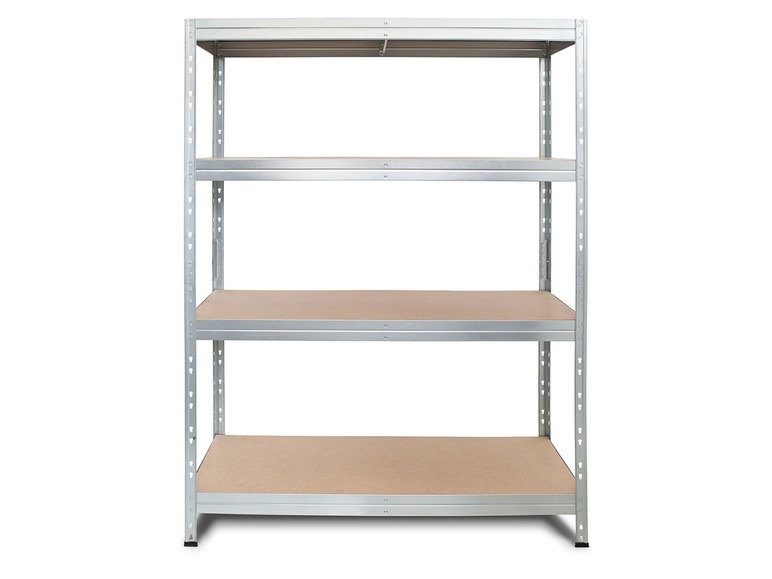 Prejsť na zobrazenie na celú obrazovku: AR SHELVING Regál s 4 policami Rivet, 180 x 120 x 45 cm, pozinkovaný – obrázok 1