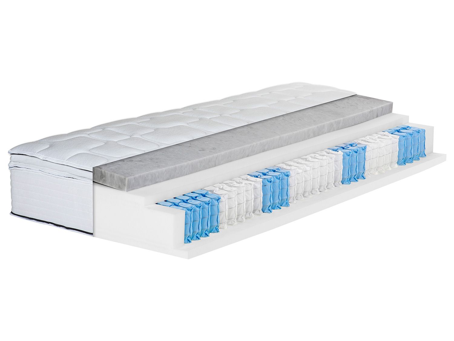 BeCo 7-zónový matrac boxspring Royal Flex KS s odnímateľným vrchným matracom z komfortnej peny (H2, 90 x 200 cm)