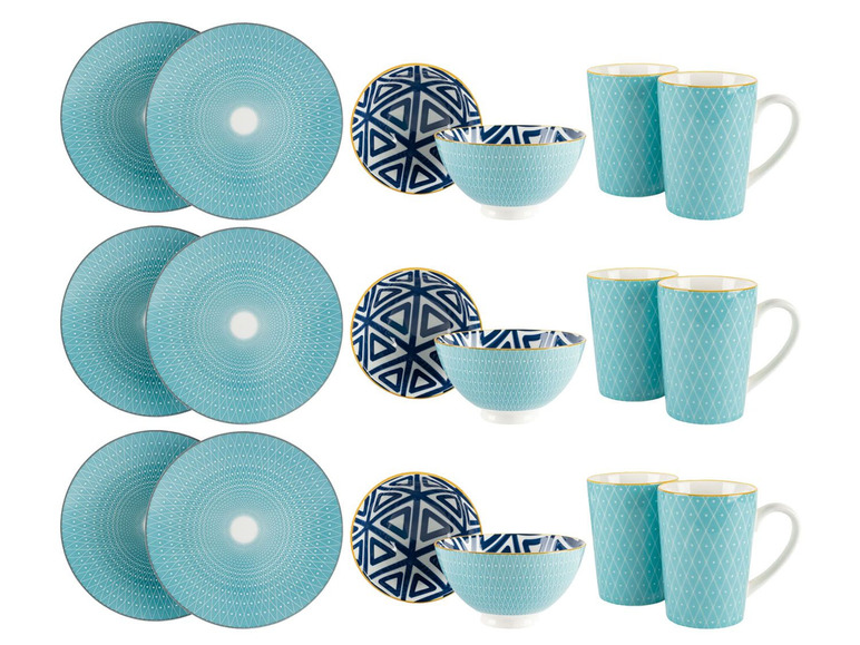Prejsť na zobrazenie na celú obrazovku: ERNESTO® Súprava porcelánového kuchynského riadu, 18-dielna – obrázok 9