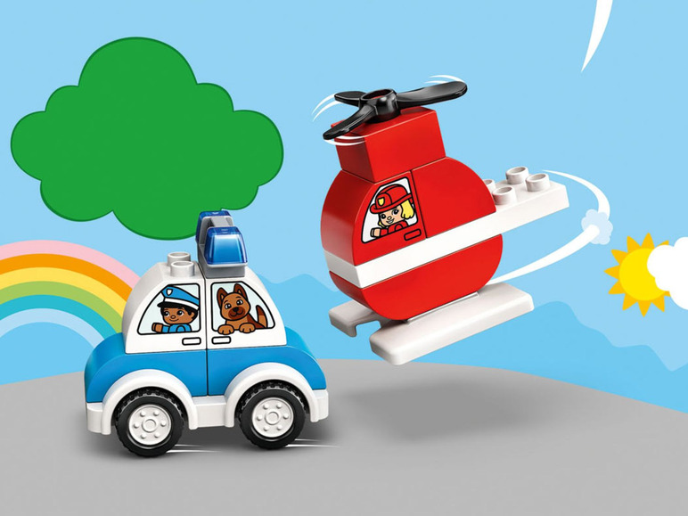 Prejsť na zobrazenie na celú obrazovku: LEGO® DUPLO® 10957 Hasičský vrtuľník a policajné auto – obrázok 4
