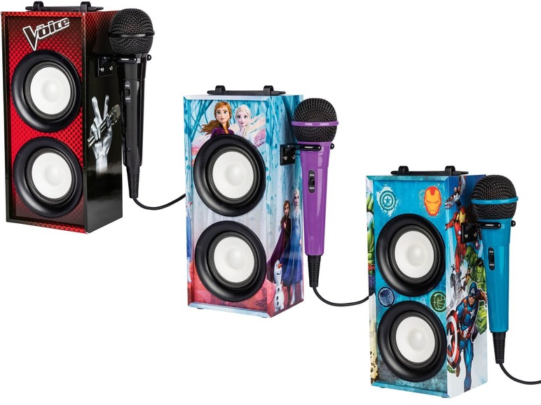 Prejsť na zobrazenie na celú obrazovku: LEXIBOOK Prenosný karaoke systém s mikrofónom – obrázok 1