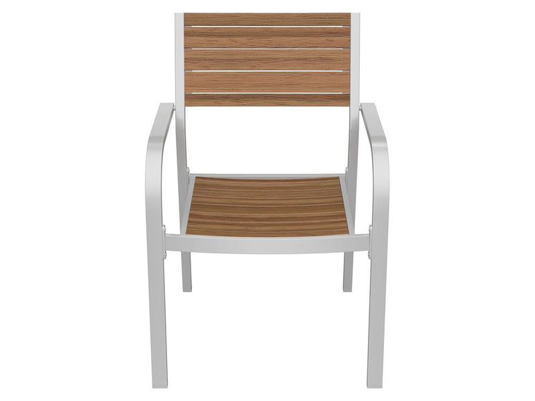 Prejsť na zobrazenie na celú obrazovku: florabest Hliníková stolička s eukalyptovým drevom – obrázok 3
