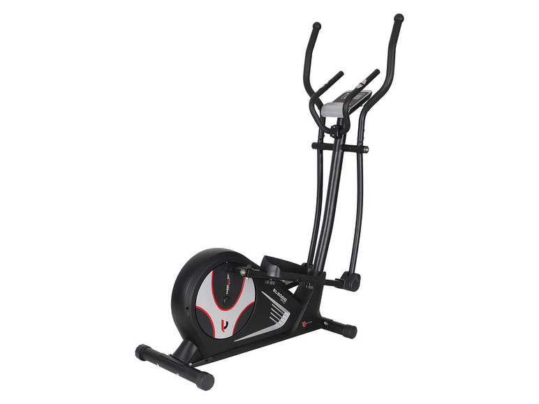 Čierny eliptický trenažér značky Elliptical.