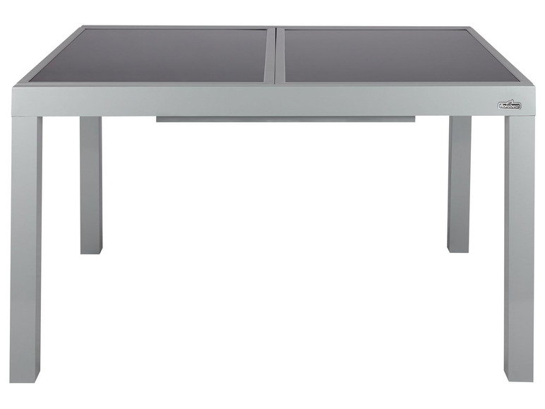 Prejsť na zobrazenie na celú obrazovku: florabest Rozkladací hliníkový stôl so sklenenou doskou ALU, šedá – obrázok 2