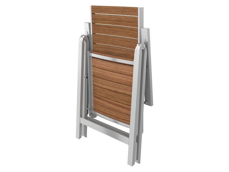 Prejsť na zobrazenie na celú obrazovku: florabest Hliníková stolička s eukalyptovým drevom – obrázok 3