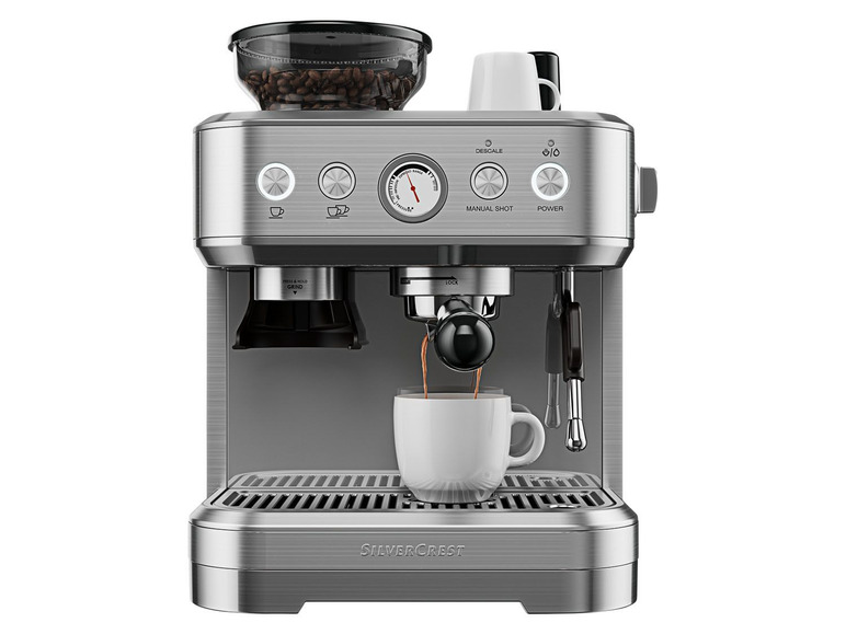 Prejsť na zobrazenie na celú obrazovku: SILVERCREST Profesionálny espresso kávovar s mlynčekom SSMP 1770 A – obrázok 4