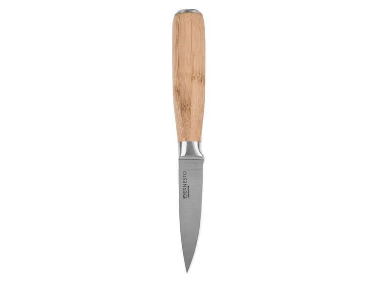 Prejsť na zobrazenie na celú obrazovku: ERNESTO® Kuchynský nôž bambusová rukoväť / rukoväť z ušľachtilej ocele – obrázok 6