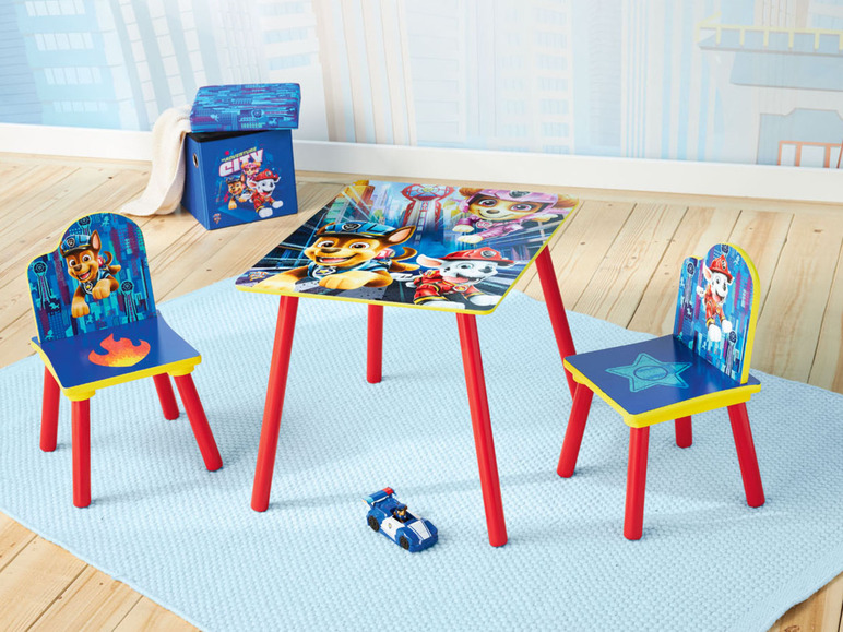 Prejsť na zobrazenie na celú obrazovku: Detský stôl so stoličkami Labková patrola, 3-dielna súprava – obrázok 6