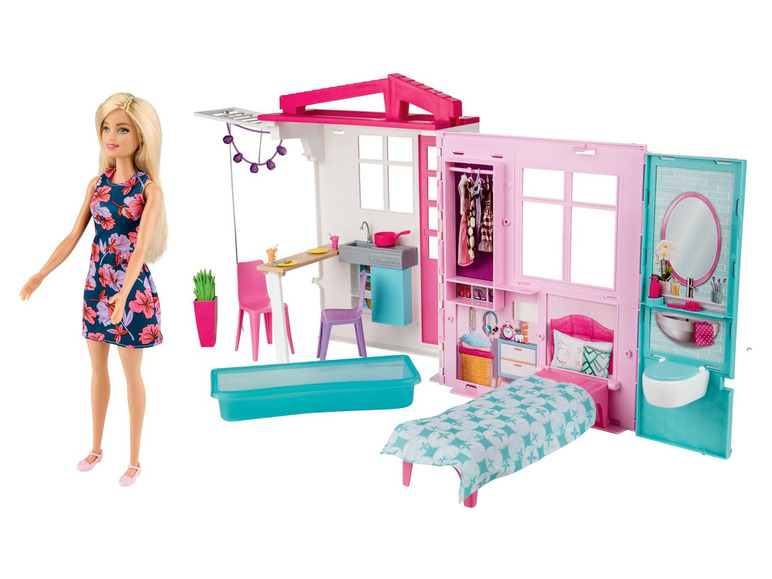 Prejsť na zobrazenie na celú obrazovku: Víkendový dom s nábytkom a bábikou Barbie – obrázok 1