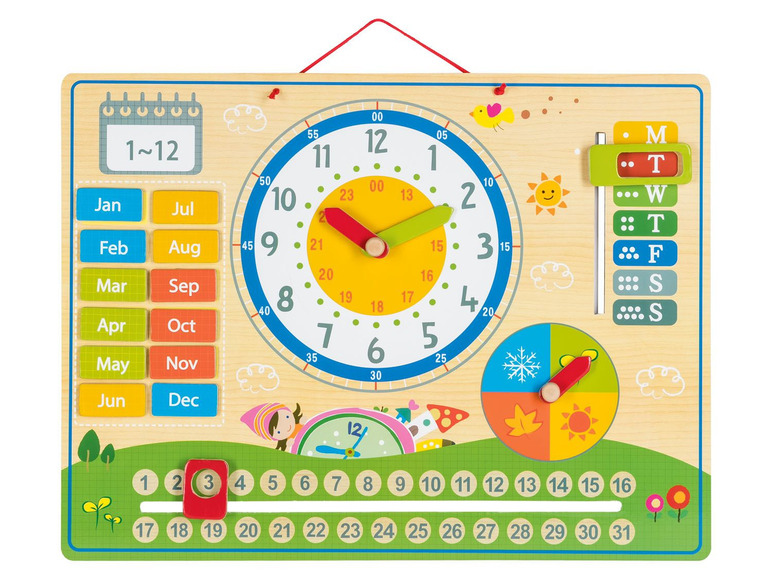 Prejsť na zobrazenie na celú obrazovku: Playtive Detské nástenné hodiny – obrázok 1
