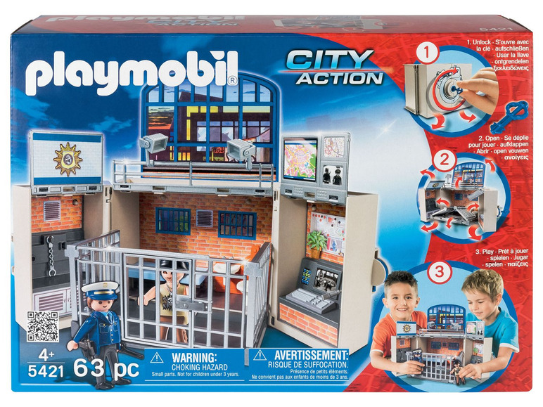Prejsť na zobrazenie na celú obrazovku: Playmobil Výklopná policajná stanica – obrázok 1