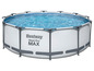 Okrúhly bazén Bestway Steel Pro MAX s vodou.