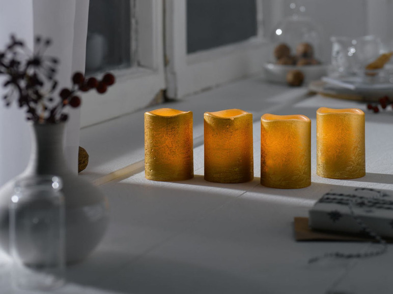 Prejsť na zobrazenie na celú obrazovku: MELINERA® LED sviečka z prírodného vosku, 2 kusy / 4 kusy – obrázok 4