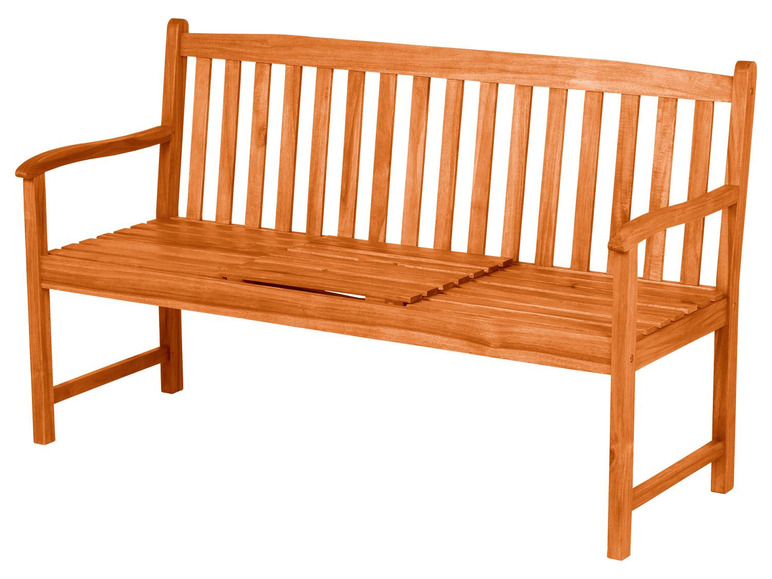 Prejsť na zobrazenie na celú obrazovku: FLORABEST® Záhradná lavička so skladacím stolom z akáciového dreva – obrázok 3