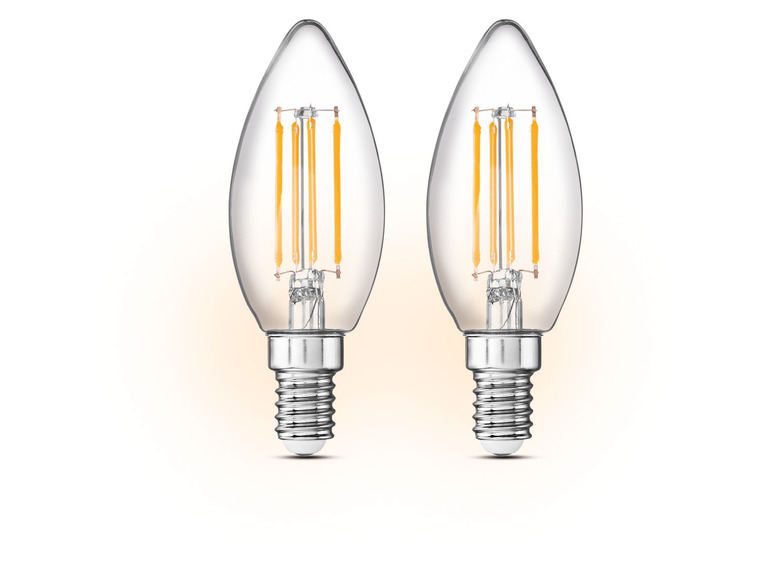 Prejsť na zobrazenie na celú obrazovku: LIVARNO home LED filamentová žiarovka, 2 kusy / 1 kus – obrázok 4