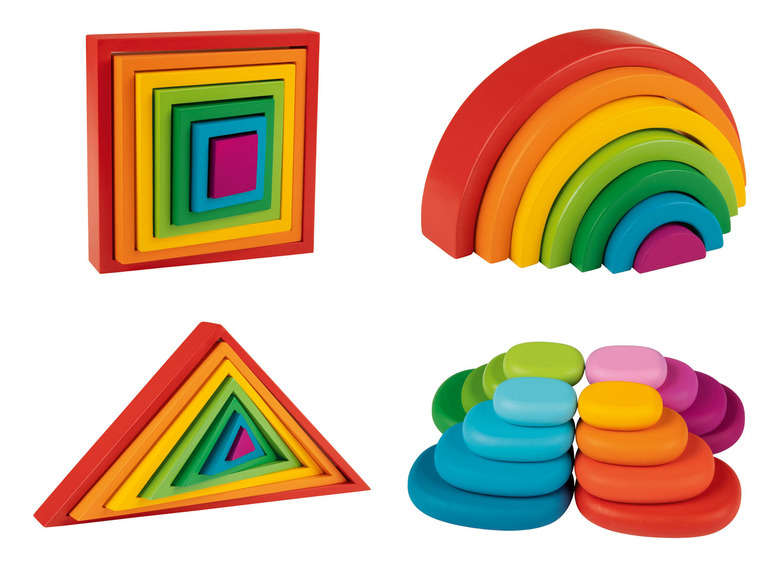 Prejsť na zobrazenie na celú obrazovku: Playtive Drevená hračka dúha Montessori – obrázok 1