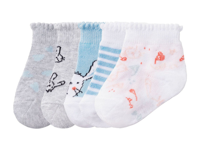 Prejsť na zobrazenie na celú obrazovku: lupilu® Dievčenské ponožky pre bábätká BIO, 5 párov – obrázok 8