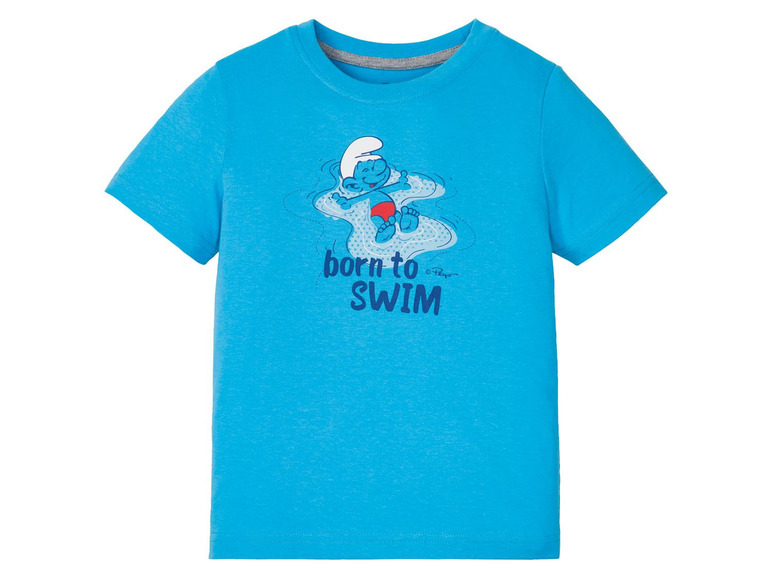 Prejsť na zobrazenie na celú obrazovku: Chlapčenské letné bavlnené pyžamo Šmolkovia BIO – obrázok 3