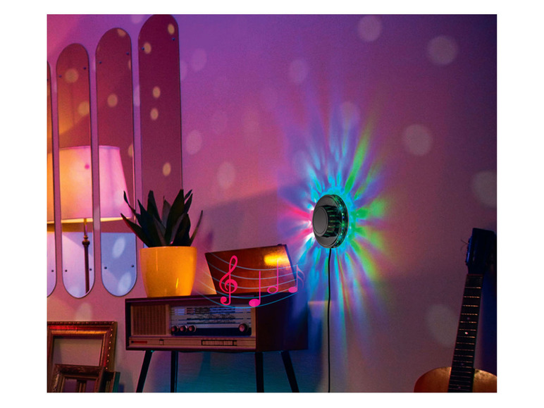 Prejsť na zobrazenie na celú obrazovku: Livarno Home Svetelný LED kotúč s hudobným senzorom – obrázok 2