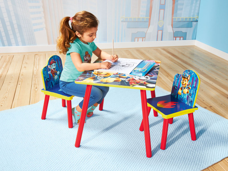 Prejsť na zobrazenie na celú obrazovku: Detský stôl so stoličkami Labková patrola, 3-dielna súprava – obrázok 2