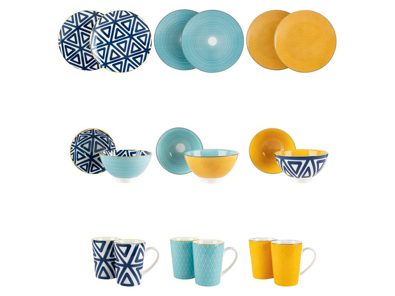 ERNESTO® Súprava porcelánového kuchynského riadu, 18-dielna