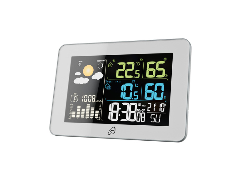 Bezdrôtová meteorologická stanica s digitálnym displejom.