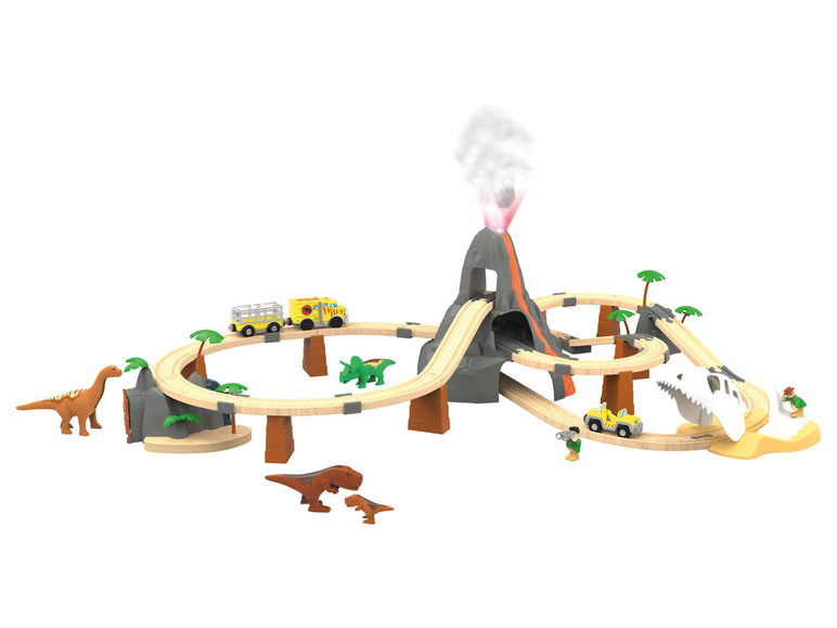 Prejsť na zobrazenie na celú obrazovku: Playtive Drevená železničná súprava – dinopark – obrázok 3
