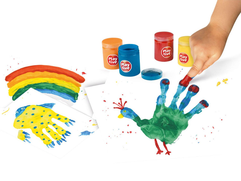 Prejsť na zobrazenie na celú obrazovku: Playtive Farby na maľovanie prstami – obrázok 2