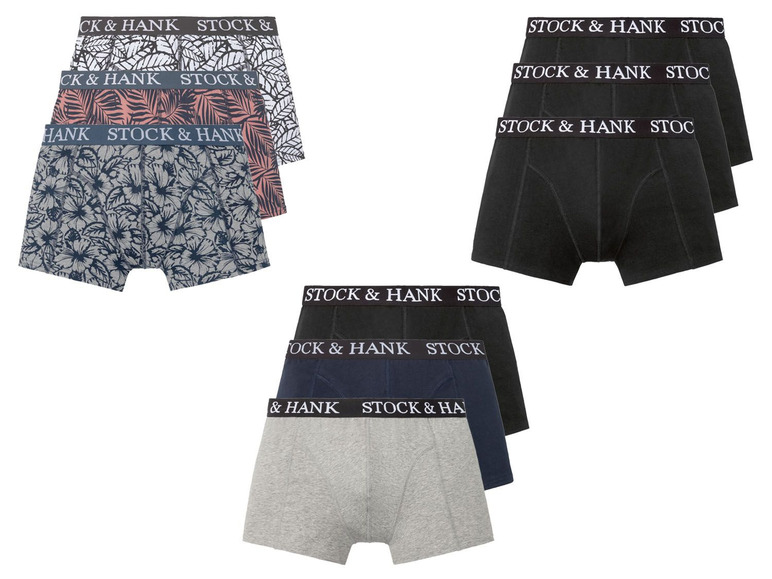 Prejsť na zobrazenie na celú obrazovku: Stock&Hank Pánske bavlnené boxerky, 3 kusy – obrázok 1
