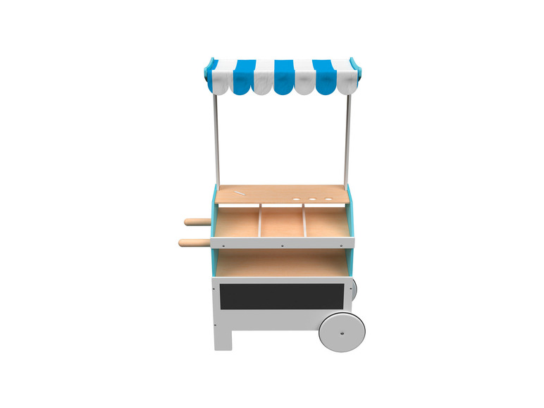 Prejsť na zobrazenie na celú obrazovku: Playtive Detský drevený obchod a divadlo 2 v 1/trhový vozík – obrázok 4
