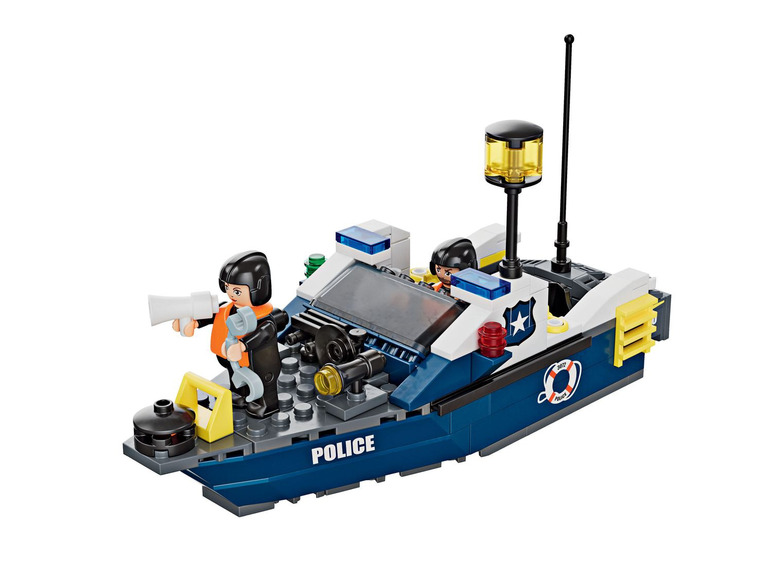 Prejsť na zobrazenie na celú obrazovku: Playtive Clippys Policajný čln / požiarnický čln / hasičské auto / dobrodružný robot / policajné auto – obrázok 8