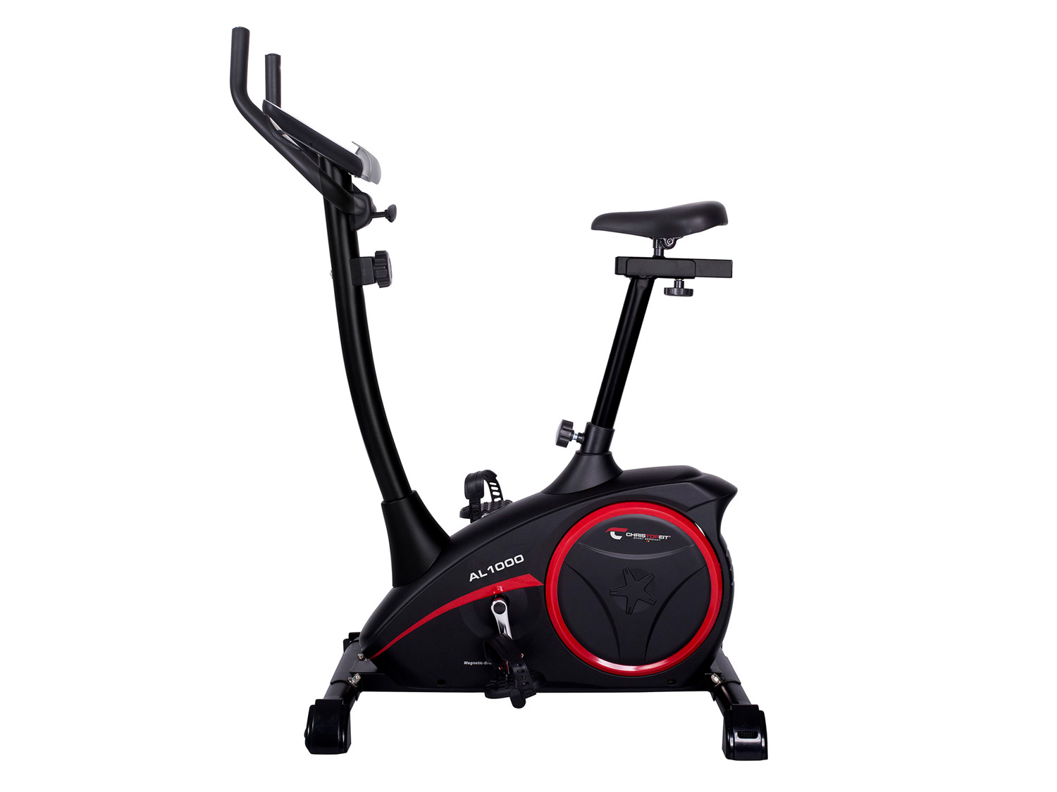 Christopeit Sport Stacionárny bicykel „AL 1000“ s LCD displejom (čierna)