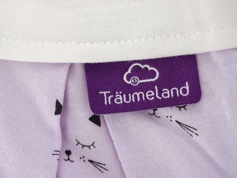 Prejsť na zobrazenie na celú obrazovku: Träumeland Detský vak na spanie Liebmich, fialový s mačiatkami – obrázok 9