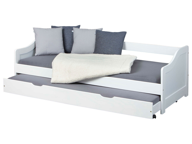 Prejsť na zobrazenie na celú obrazovku: Inter Link Rozkladacia pohovka s posteľou Leonie, biela, 90 x 200 cm – obrázok 1
