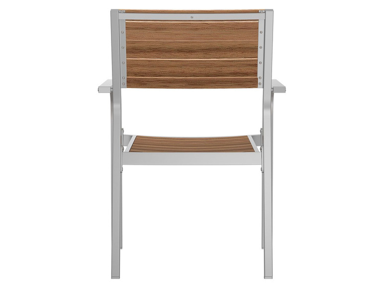 Prejsť na zobrazenie na celú obrazovku: florabest Hliníková stolička s eukalyptovým drevom – obrázok 4