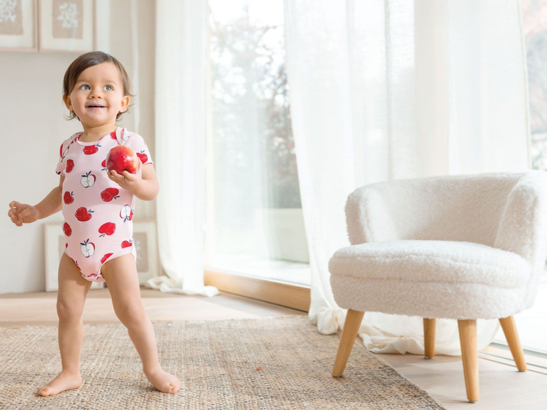 Prejsť na zobrazenie na celú obrazovku: lupilu Dievčenské bavlnené body s krátkym rukávom pre bábätká BIO, 3 kusy – obrázok 16