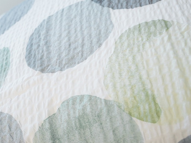 Prejsť na zobrazenie na celú obrazovku: Primera Krepová posteľná bielizeň, 140 x 200 cm, zelená s kruhmi – obrázok 3