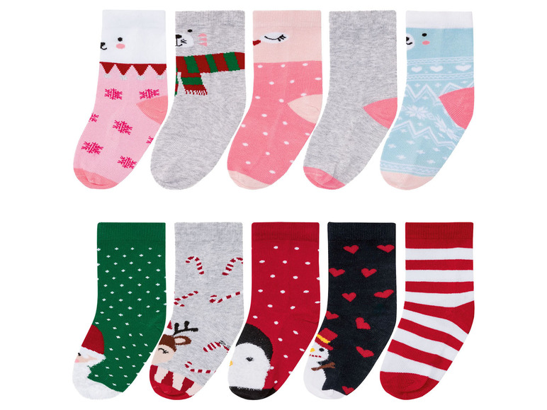 Prejsť na zobrazenie na celú obrazovku: pepperts Detské vianočné ponožky, 5 párov – obrázok 1