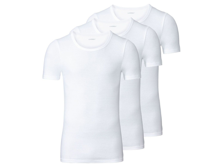 Prejsť na zobrazenie na celú obrazovku: LIVERGY® Pánske bavlnené spodné tričko, 3 kusy – obrázok 3
