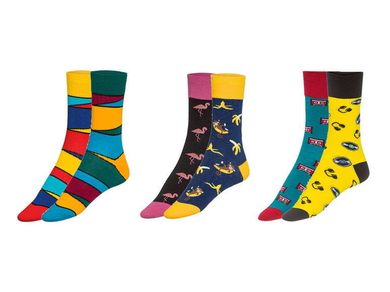 Prejsť na zobrazenie na celú obrazovku: Bellinda Dámske/pánske ponožky Funny Socks, 2 páry – obrázok 1