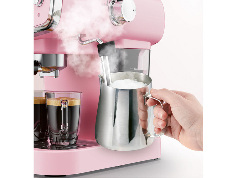 Prejsť na zobrazenie na celú obrazovku: SILVERCREST® KITCHEN TOOLS Espresso kávovar SEM 1050 A1, ružový – obrázok 6
